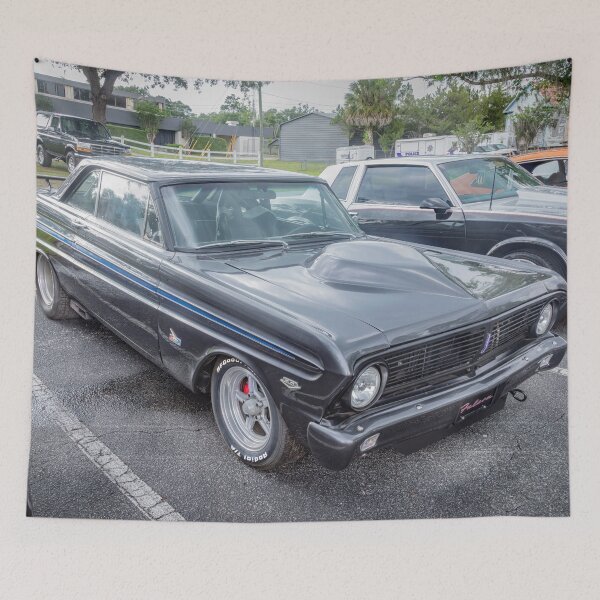Item preview,  Ford Falcon Futura Sprint Black Muscle Car Art Side Profile designed and sold by RichFrancoCars.