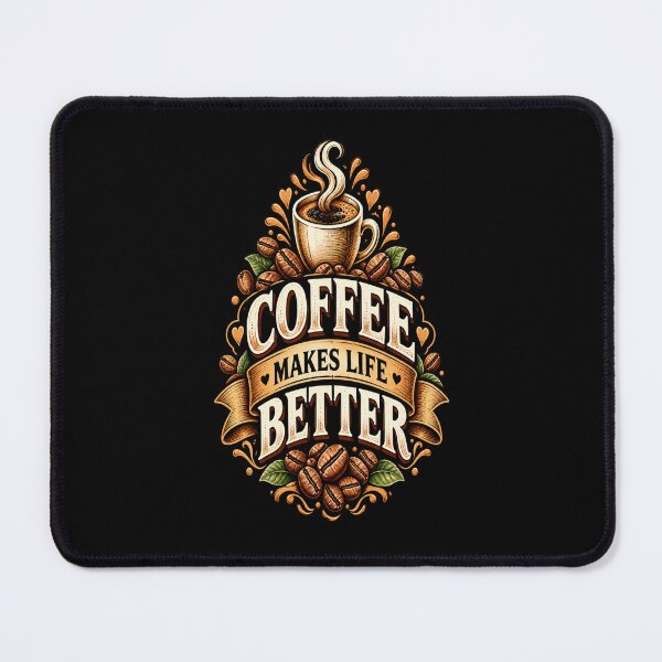 Item preview, Coffee Makes Life Better – Coffee Lover Vintage Design designed and sold by NovaNest  Studio.