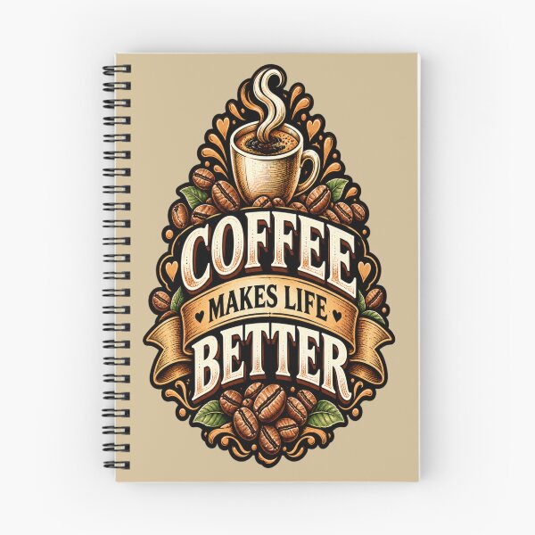 Item preview, Coffee Makes Life Better – Coffee Lover Vintage Design designed and sold by NovaNest  Studio.