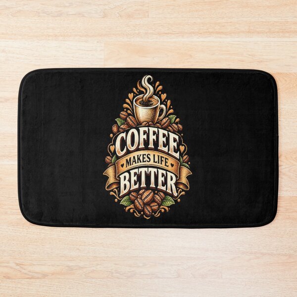 Item preview, Coffee Makes Life Better – Coffee Lover Vintage Design designed and sold by NovaNest  Studio.