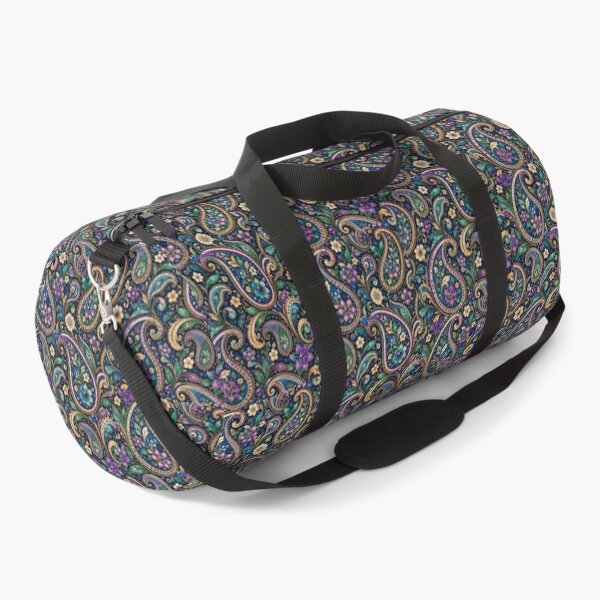 Item preview, Jewel Paisley Pattern – Blue Floral + Gold Ornamental Design designed and sold by FaithArt777.