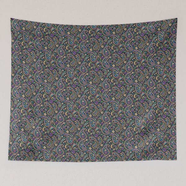Item preview, Jewel Paisley Pattern – Blue Floral + Gold Ornamental Design designed and sold by FaithArt777.