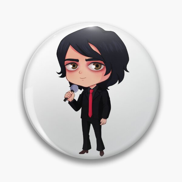 Item preview, Chibi Gerard – Cute Emo Music Aesthetic – Music Lover designed and sold by StickWithMusic.
