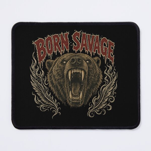 Item preview, Born Savage Bear  designed and sold by freshwear design.
