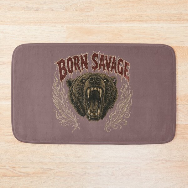 Item preview, Born Savage Bear  designed and sold by freshwear design.