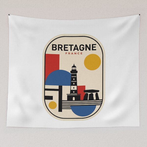Item preview, Retro Bretagne Bauhaus Geometric Skyline designed and sold by k3rstman1.