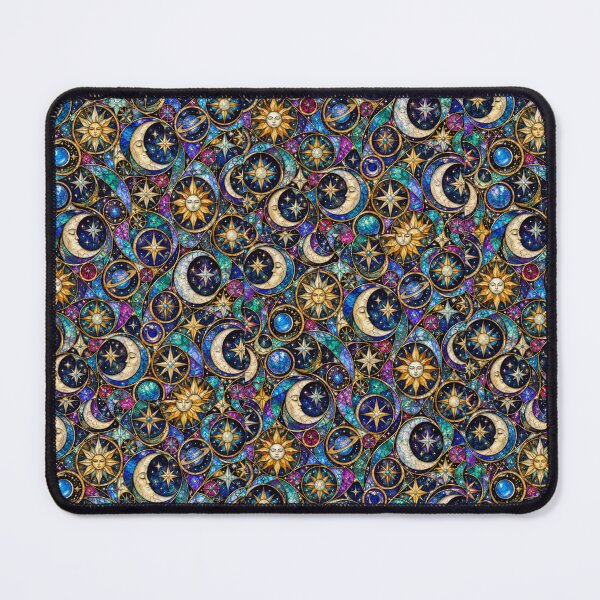 Item preview, Celestial Stained Glass – Sun Moon + Jewel Star Pattern designed and sold by FaithArt777.