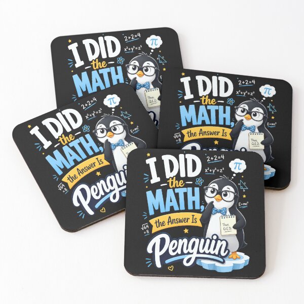 Item preview, I Did the Math The Answer Is Penguin Math Nerd Design designed and sold by CalmDownZone ⭐️⭐️⭐️⭐️⭐️.