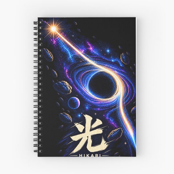 Item preview, Hikari Light Japanese Kanji Space Art Cosmic Black Hole designed and sold by AstroPal28.