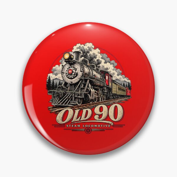 Item preview, Old 90 Steam Locomotive Vintage Train T-Shirt Design designed and sold by TZehrfeldPhotos.