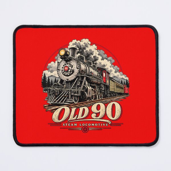 Item preview, Old 90 Steam Locomotive Vintage Train T-Shirt Design designed and sold by TZehrfeldPhotos.