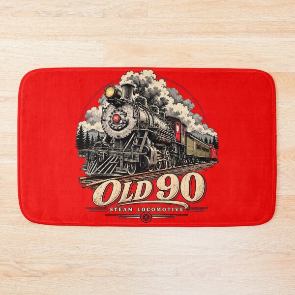 Item preview, Old 90 Steam Locomotive Vintage Train T-Shirt Design designed and sold by TZehrfeldPhotos.