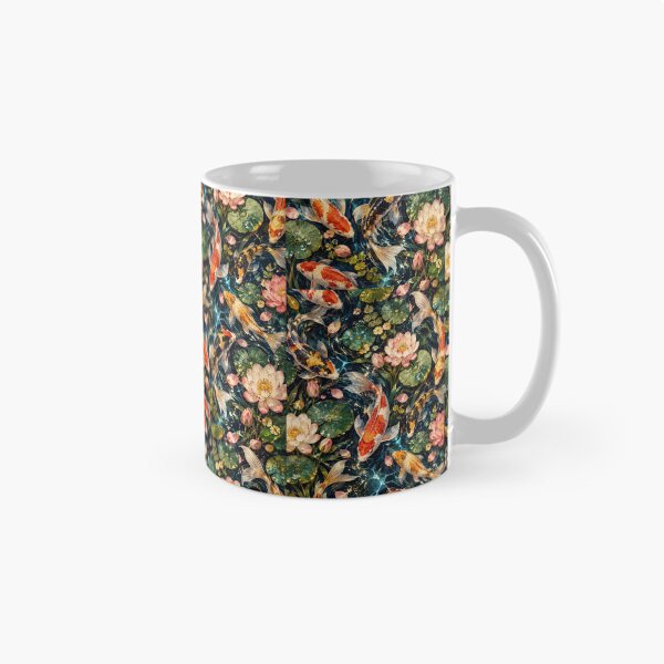 Item preview, Midnight Koi Garden – Japanese Koi + Lotus Pond Pattern designed and sold by FaithArt777.