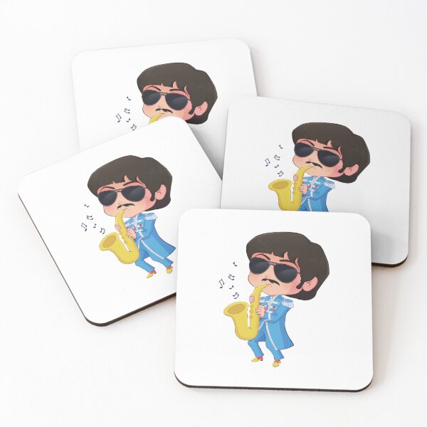 Item preview, Chibi Billy Playing the Saxophone – Cute Classic Rock Fan Design designed and sold by StickWithMusic.