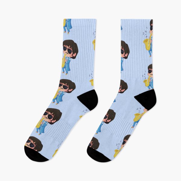 Item preview, Chibi Billy Playing the Saxophone – Cute Classic Rock Fan Design designed and sold by StickWithMusic.