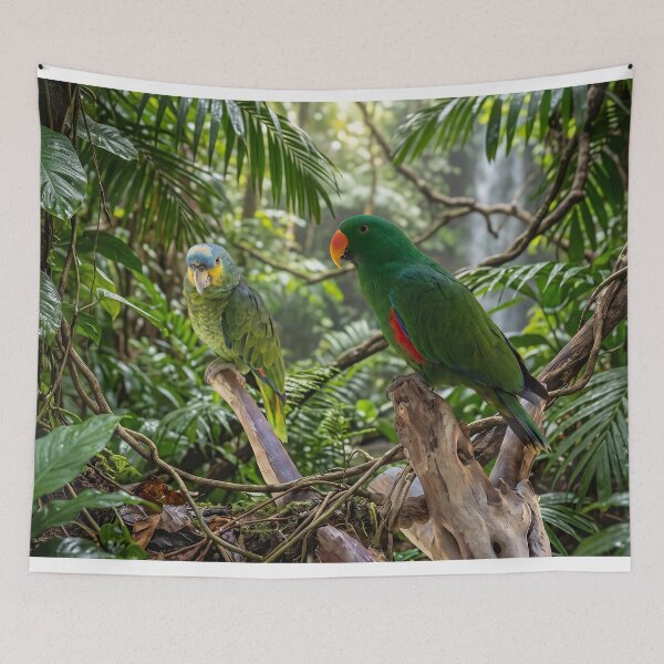 Item preview, Tropical Parrots designed and sold by ArtworkNorth.