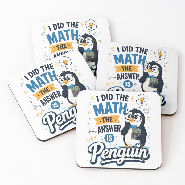 Item preview, I Did the Math The Answer Is Penguin Calculator Math Humor designed and sold by CalmDownZone ⭐️⭐️⭐️⭐️⭐️.