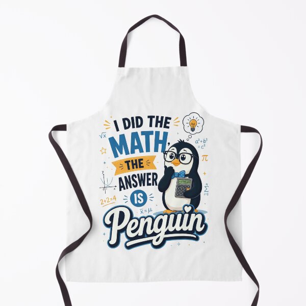 Item preview, I Did the Math The Answer Is Penguin Calculator Math Humor designed and sold by CalmDownZone ⭐️⭐️⭐️⭐️⭐️.