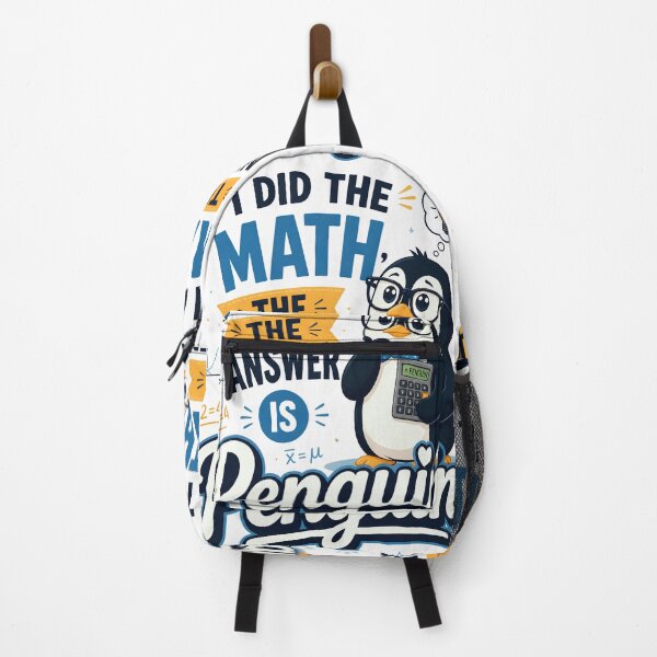 Item preview, I Did the Math The Answer Is Penguin Calculator Math Humor designed and sold by CalmDownZone ⭐️⭐️⭐️⭐️⭐️.