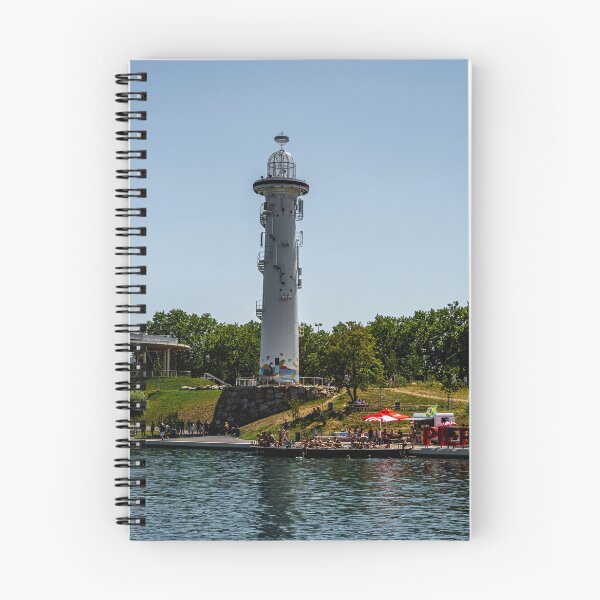 Item preview, Pier 22 Lighthouse on the Danube Canal, Vienna, Austria designed and sold by BadWolfStudios.