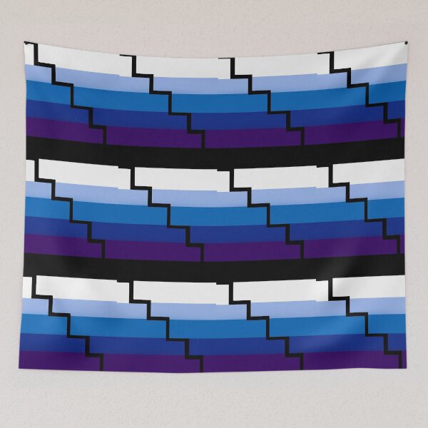 Item preview, Geometric Gradient Staircase designed and sold by Elaine M Hayward .