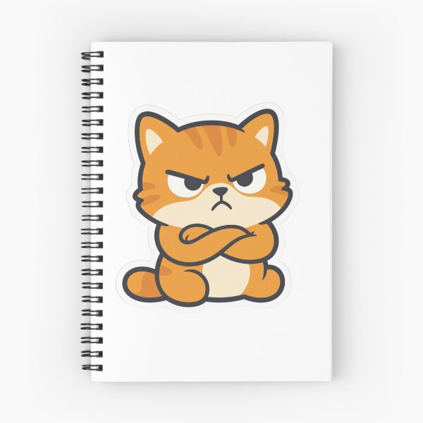 Item preview, Grumpy Cat Sticker, Funny Annoyed Cartoon designed and sold by gkhanco.