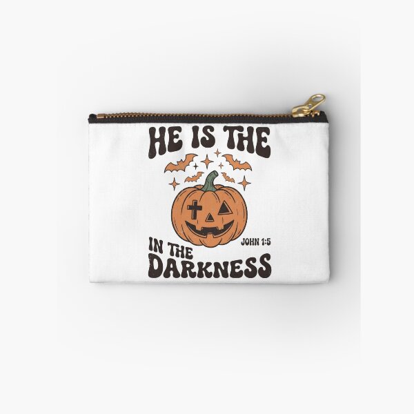 Item preview, Christian Halloween Pumpkin Cross John 1 5 designed and sold by KroghDs.