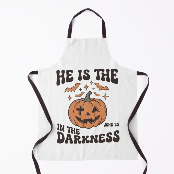 Item preview, Christian Halloween Pumpkin Cross John 1 5 designed and sold by KroghDs.