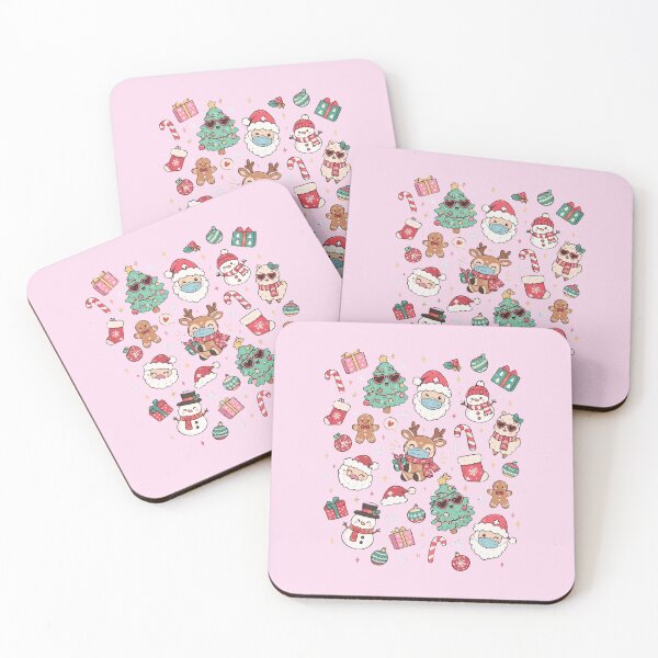 Item preview, Pink Nurse Christmas Retro Kawaii Medical Pattern designed and sold by hamadacolonel.