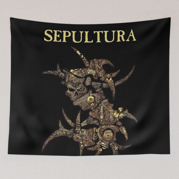 Item preview, Sepultura Original Custom Vintage Music Band Tee Unique Poster Wall Art designed and sold by Cool Robot Bro..