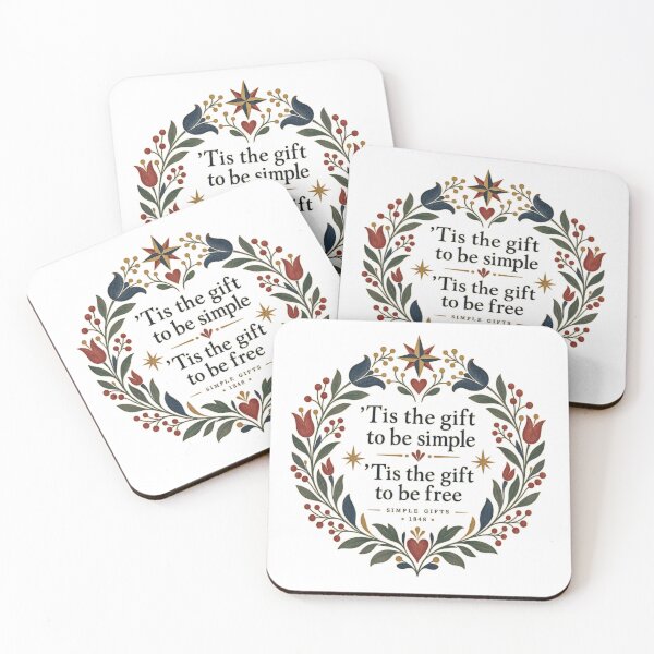 Item preview, Simple Gifts 1848 — Shaker Folk Art Hymn designed and sold by Past in Threads.