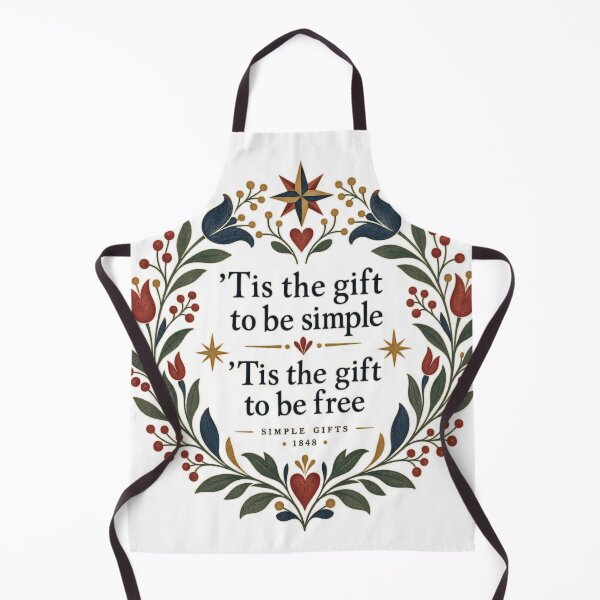 Item preview, Simple Gifts 1848 — Shaker Folk Art Hymn designed and sold by Past in Threads.