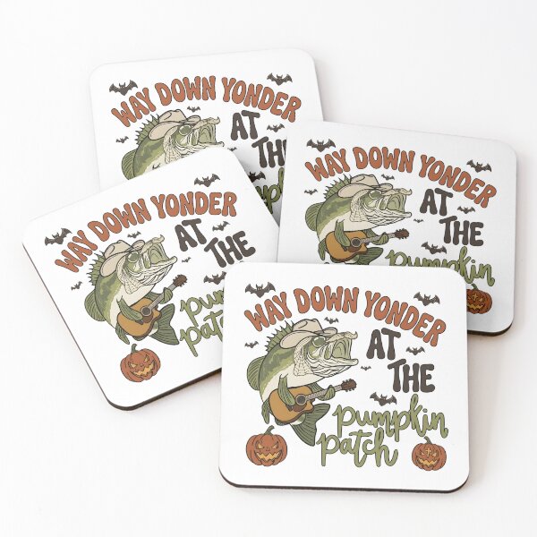 Item preview, Fishing Halloween Bass Guitar Pumpkin Patch designed and sold by KroghDs.
