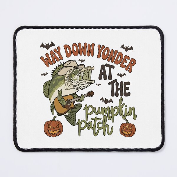 Item preview, Fishing Halloween Bass Guitar Pumpkin Patch designed and sold by KroghDs.