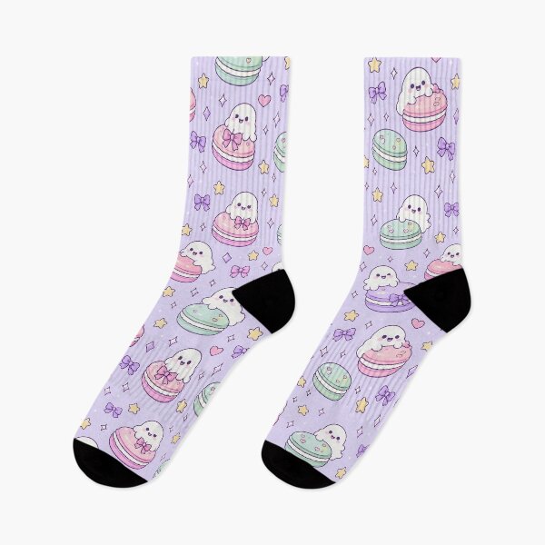 Item preview, Kawaii Ghost Macaron Pastel Pattern designed and sold by Soft Berry Studio.