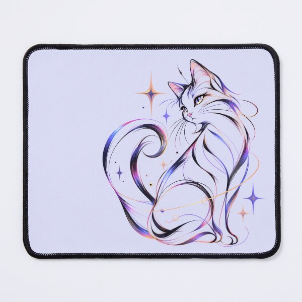Item preview, Celestial Grace: Abstract Cat Art designed and sold by LoreliNLi.