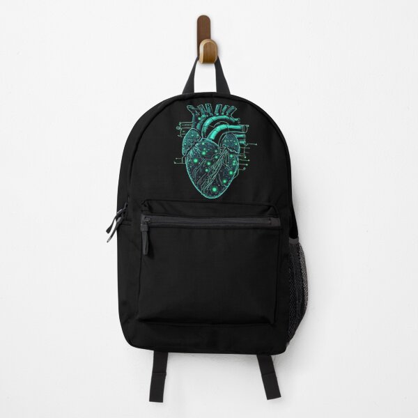 Item preview, Mechanical Heart Cyberpunk Neon Green designed and sold by simoshou.
