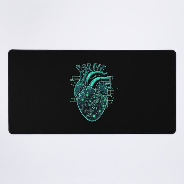 Item preview, Mechanical Heart Cyberpunk Neon Green designed and sold by simoshou.