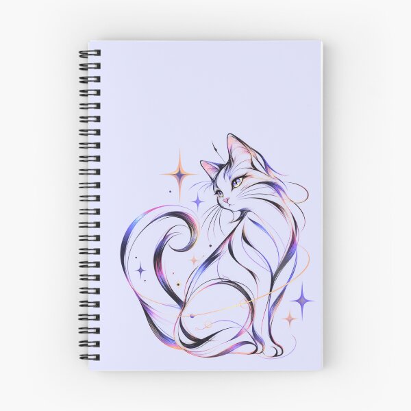 Item preview, Celestial Grace: Abstract Cat Art designed and sold by LoreliNLi.