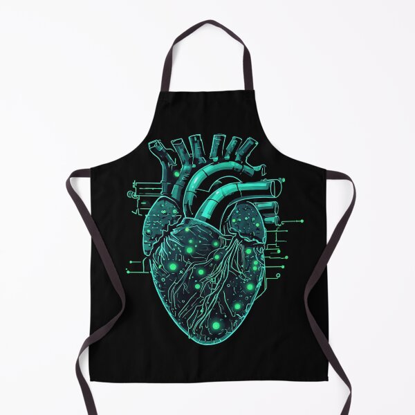 Item preview, Mechanical Heart Cyberpunk Neon Green designed and sold by Cyber Gold Studio.