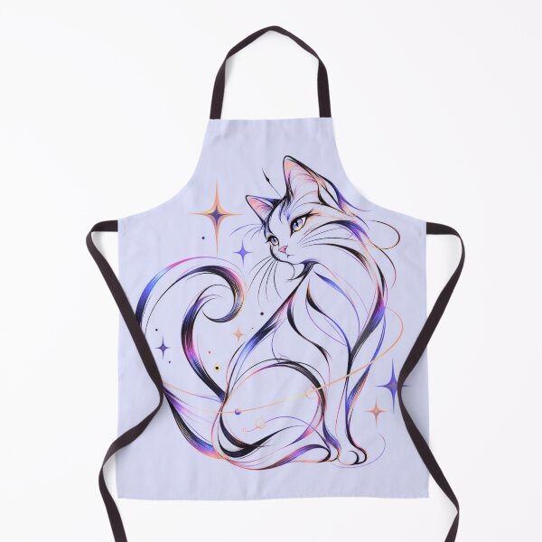 Item preview, Celestial Grace: Abstract Cat Art designed and sold by LoreliNLi.