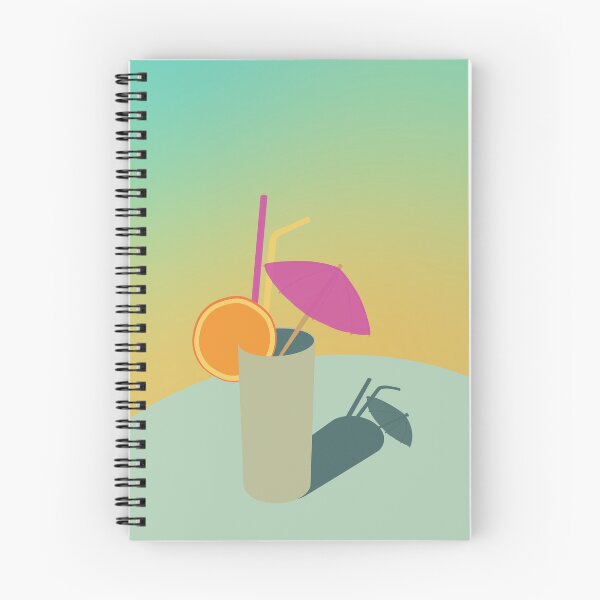 Item preview, Summer Cocktail Sunset Minimalist Flat Illustration designed and sold by Milica Nikolic.