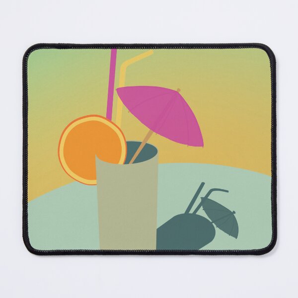 Item preview, Summer Cocktail Sunset Minimalist Flat Illustration designed and sold by Milica Nikolic.