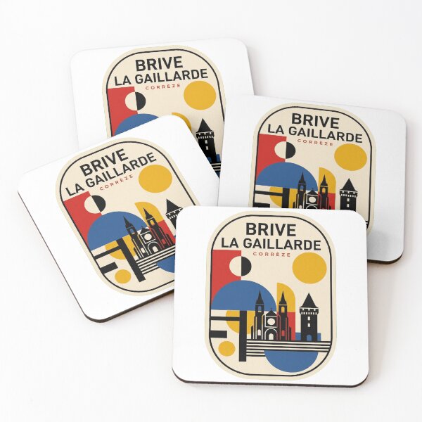 Item preview, Retro Brive La Gaillarde Bauhaus Geometric Skyline designed and sold by k3rstman1.