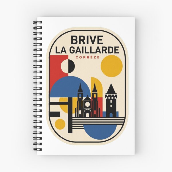 Item preview, Retro Brive La Gaillarde Bauhaus Geometric Skyline designed and sold by k3rstman1.