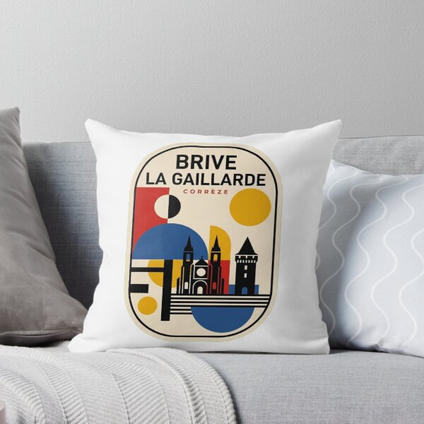 Item preview, Retro Brive La Gaillarde Bauhaus Geometric Skyline designed and sold by k3rstman1.