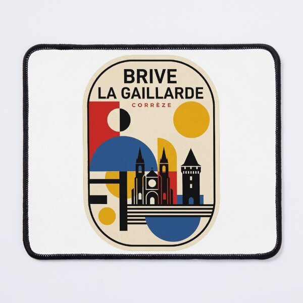 Item preview, Retro Brive La Gaillarde Bauhaus Geometric Skyline designed and sold by k3rstman1.