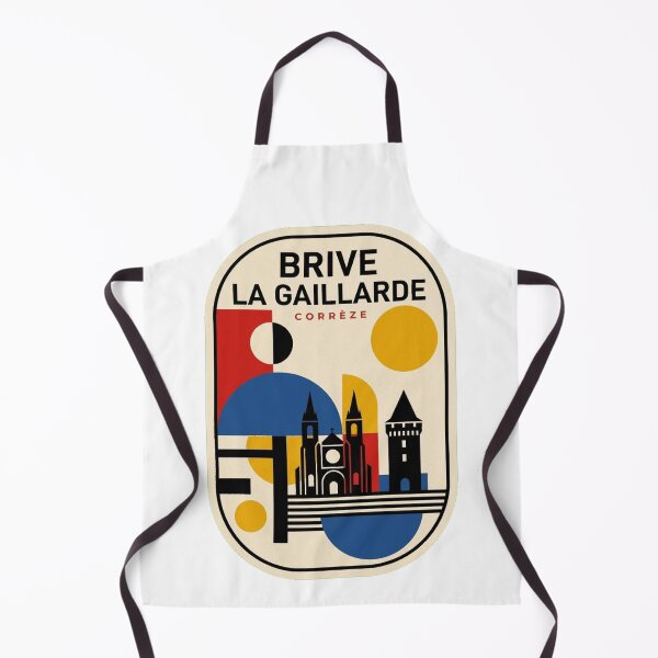 Item preview, Retro Brive La Gaillarde Bauhaus Geometric Skyline designed and sold by k3rstman1.
