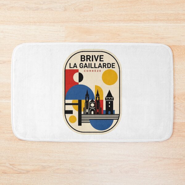 Item preview, Retro Brive La Gaillarde Bauhaus Geometric Skyline designed and sold by k3rstman1.