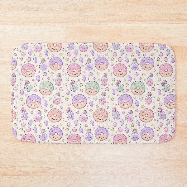Item preview, Kawaii Potion Donut Pastel Pattern designed and sold by Soft Berry Studio.